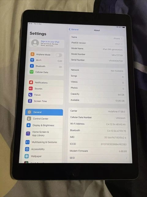 Carte-mère Pour IPad Mini Modèle A1432 - 100% Originale Apple, Mais BLOQUÉE ICloud, Pour Pièces