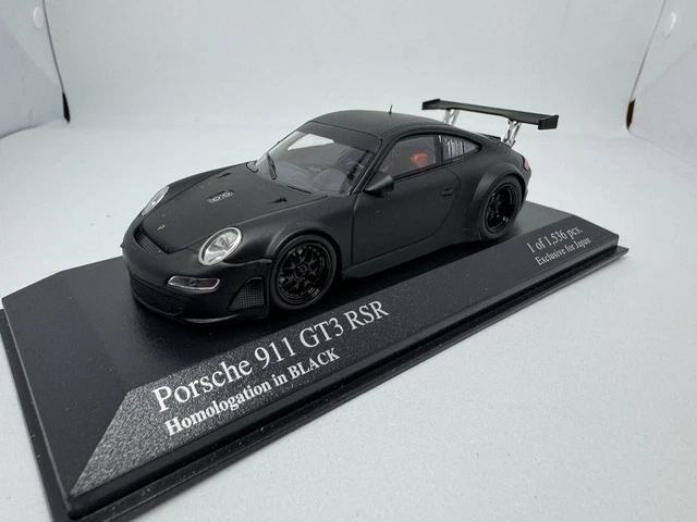 MINICHAMPS KYOSHO 1/43 403076783 Porsche 911 GT3 RSR Homologation Black