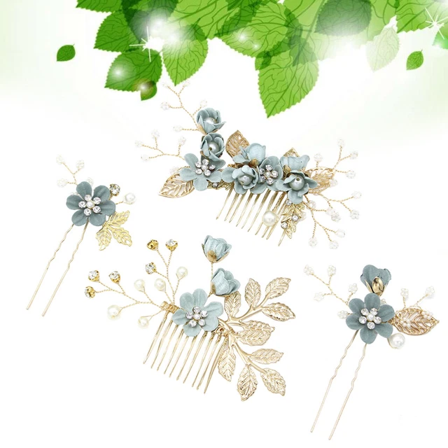 4 pz copricapi da sposa per pettine per capelli strass signorina moda