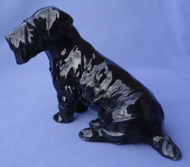 SEALYHAM CESKY TERRIER METZLER ORTLOFF GERMANY 7" DOG figurine  marked 1950s 2