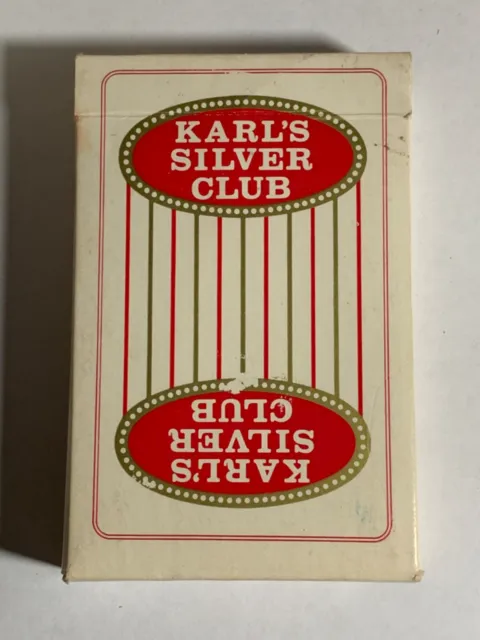 Karls Silver Club Casino Playing Cards Sparks Nevada