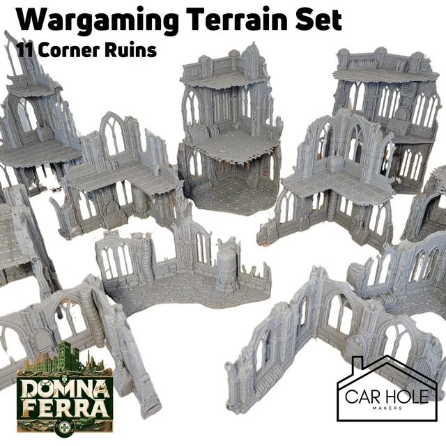 WARGAME TERRAIN SETA 28mm Sci-Fi Tabletop Gothic Building Ruin for ...