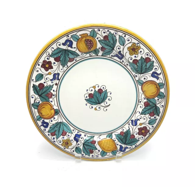Fratelli Mari Deruta Italy 11 1/4" Handmade Majolica Plate