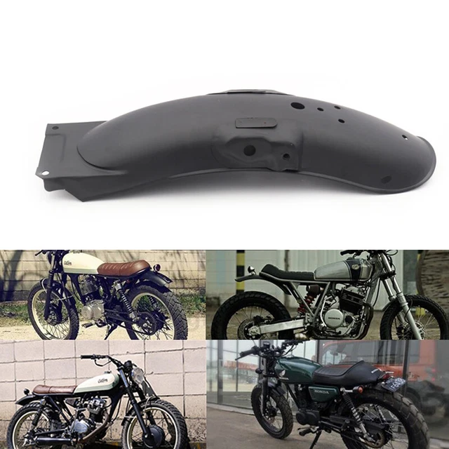 US Black Metal Motorcycle Rear Tire Fender Mud Guard Cover Splash Proof Part ×1
