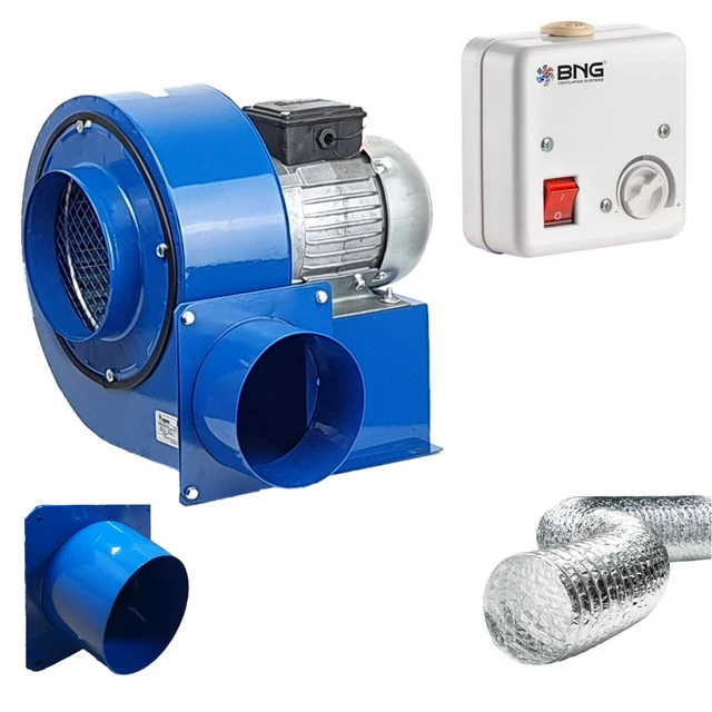 Produktbild von BNG TURBO Radialventilator – 1950 M³/h, Mit 5 A Drehzahlregler Und 4-eck Flansch – Aus Der Türkei