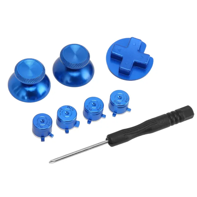 Controller Repair Buttons Repair ABXY Keys Aluminum Alloy Blue Stylish Joystick