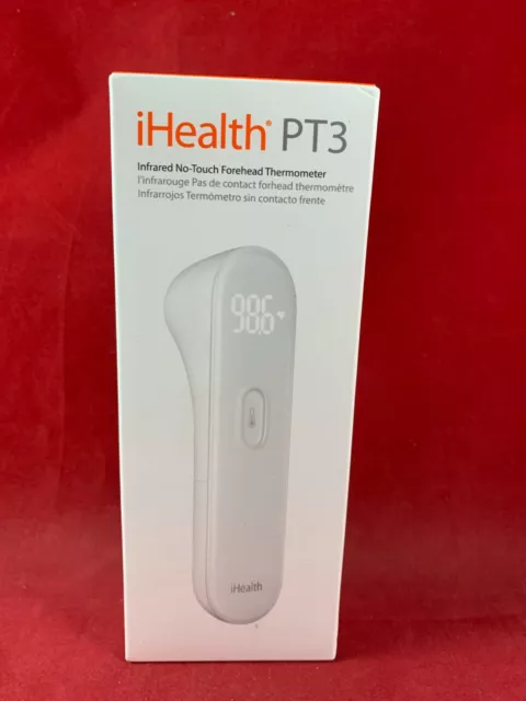 Termómetro de frente sin contacto iHealth PT3 para adultos, niños y bebés (sellado)