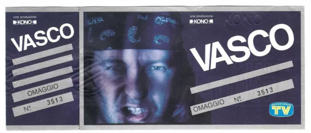 VASCO ROSSI Biglietto del concerto 21/09/1993 con matrice *** RARISSIMO ***