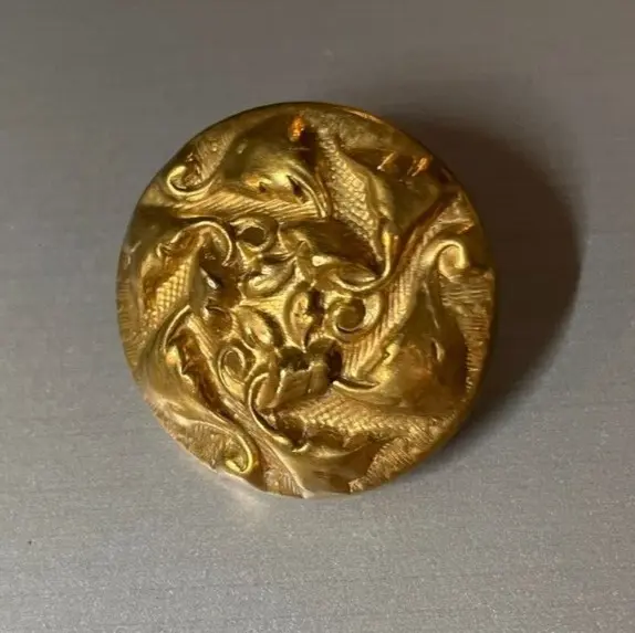 BOUTON COLLECTION - joli bouton métal doré - Mode