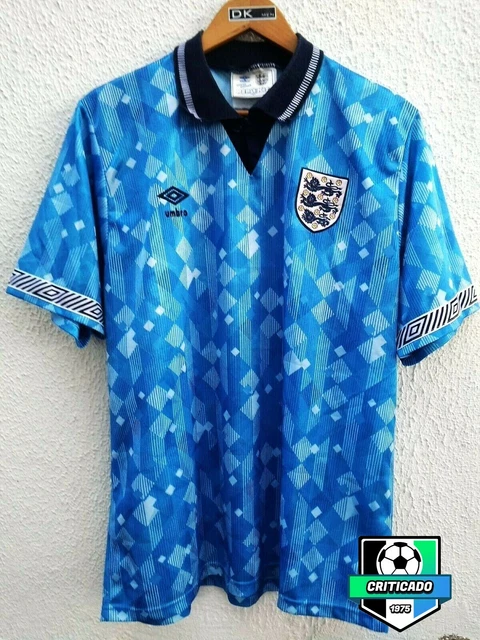 1990 ENGLAND UMBRO Football Shirt 3rd Kit Size L 499.00
