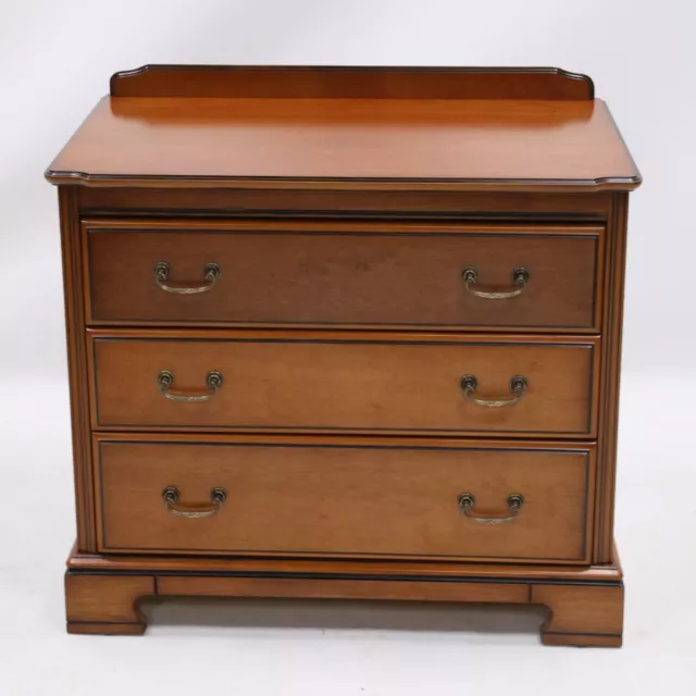 John Coyle Chest Of 3 Drawers Georgian Style Bracket Feet FREE UK Delivery
