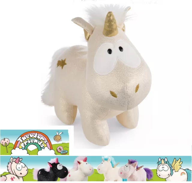 Nici Einhorn Shooting Star Kuscheltier 32 cm stehend 43725 weiß gold Theodor 2