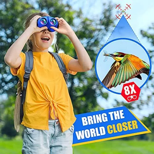 LET'S GO Toys for 5-8 Year Old Boys DIMY Compact Watreproof Binocular for Kid... 3