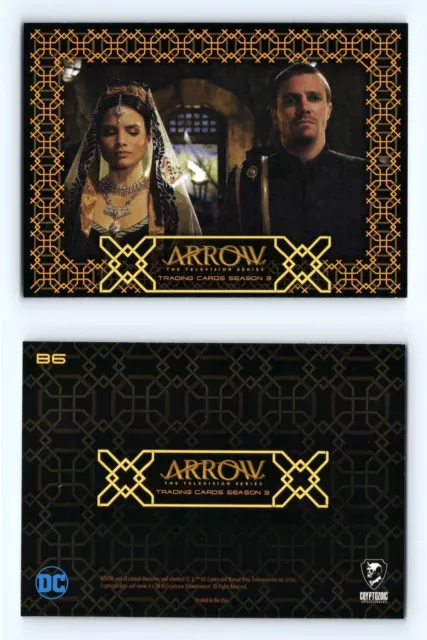 Wedding #B6 Arrow Season 3 Cryptozoic 2017 Chase Card