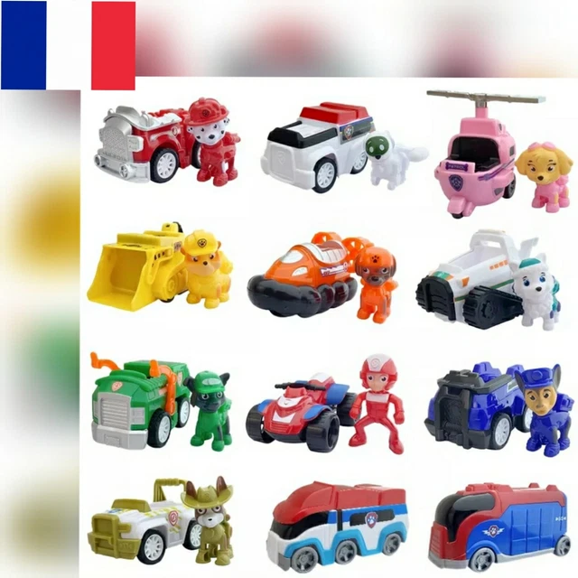 PAT PATROUILLE LOT de 10 figurines Ryder, Chase, Stella + 2 camions