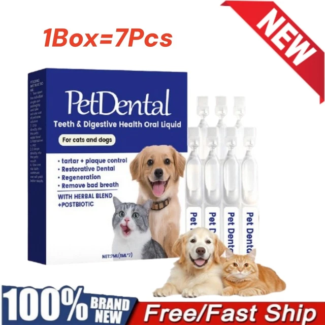 PET DENTAL TEETH&DIGESTIVE Health Oral Liquid with Herbal Blend