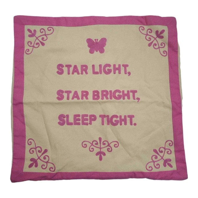Pottery Barn Kids 16"x16" yellow and Pink Pillow Case