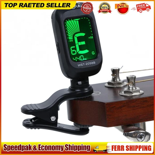 Tuner Violin Ukulele Bass Clip-on LCD Display Tuning for Beginners Stringed