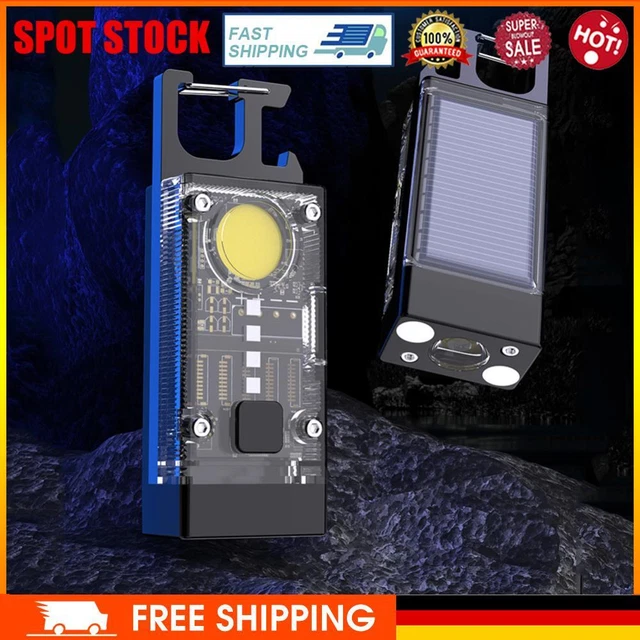 LED COB Emergency Lamp 500LM Solar Type-C USB Rechargeable 500mAh Bottle Opener