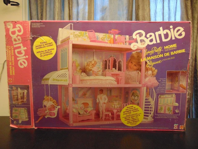 VINTAGE BARBIE LIVING Pretty Home Doll House Glamour Missing