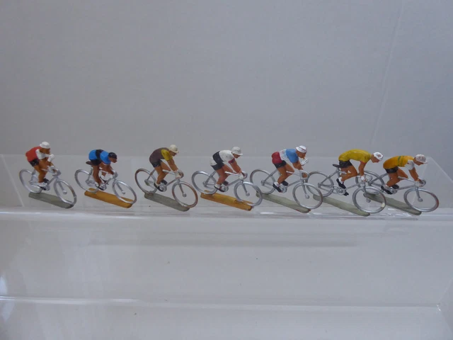 Cofalu Figurine Coureurs Cyclistes - Lot De 6 Miniatures Pour Décoration