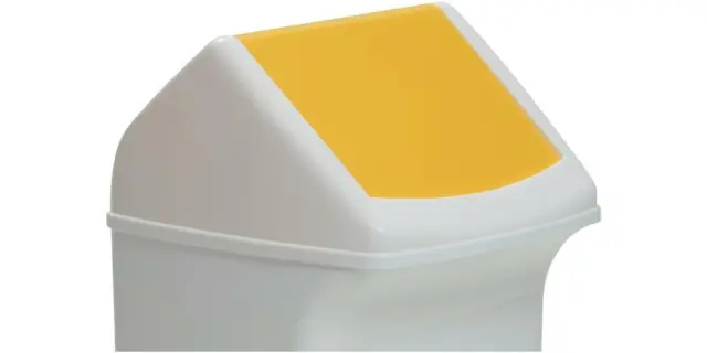 DURABLE Deckel Polyethylen gelb B330xT330mm passend für Abfallsammler 40 l mi...