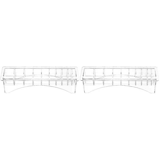 Guías de corte de pelo de 2 piezas caja de almacenamiento transparente suministros de contenedores transparentes