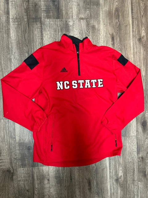 NC State Adidas climaproof Medium Pullover Windbreaker