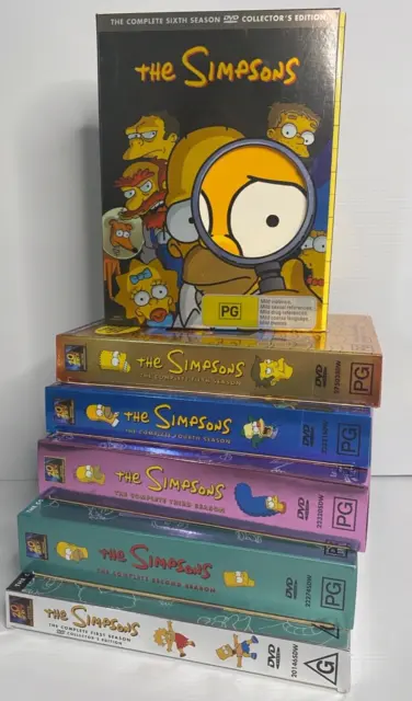 THE SIMPSONS DVD Bundle Lot of  6 Season's 1,2,3,4,5 &6 some Collectors editions