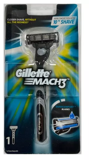 Gillette Mach3 Razor Handle + 1 Mach3 Turbo Cartridge