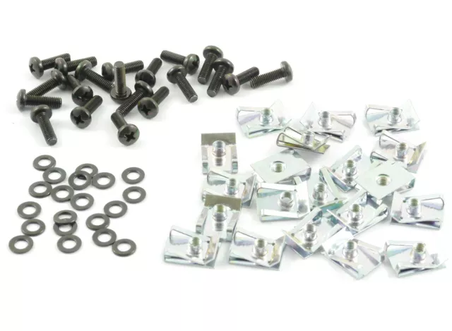 SET MOTO VISSERIE FIXATION / LOT DE VIS DE CARÉNAGE + CLIPS M5 - 5x16MM BOULONS