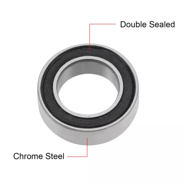 MR106-2RS Ball Bearing 6x10x3mm Double Sealed ABEC-3 Bearings 2pcs 2