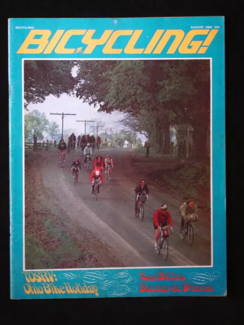 Bicycling Magazine Vintage August 1969- Routes De France-1970s Bike Mag