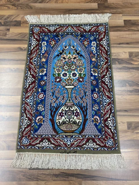 ✔ Isfahan | 72 x 109 | Handgeknüpft | Orientteppich | Carpet | Rug 🌸