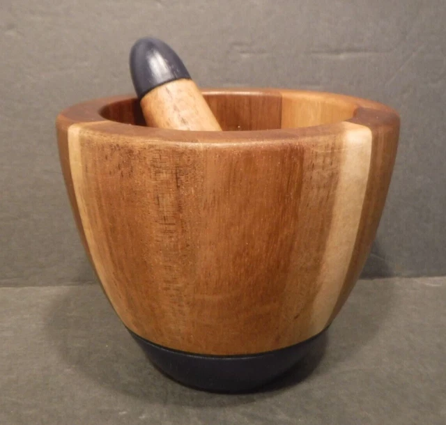 Thyme & Table Wooden Mortar & Pestle Apothecary Compounding Pharmacy