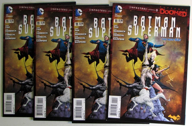 Batman/Superman Lot of 4 #11 x4 DC Comics (2014) NM 1st Print Comic Books