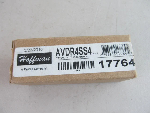 Hoffman AVDR4SS4 H2Omit Vent Drain, Material: 304 Stainless Steel, 7/8" Mount
