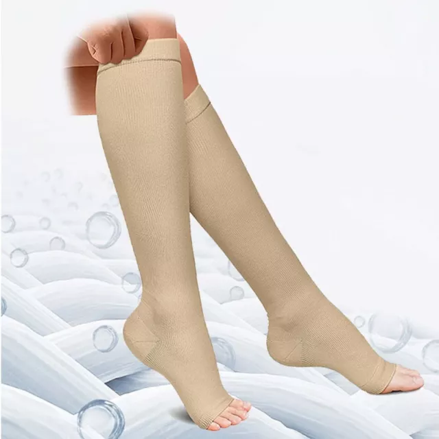 S/M/L/XL/XXL COMPRESSION SOCKS Open Toe Compress Socks For Women & Men ...