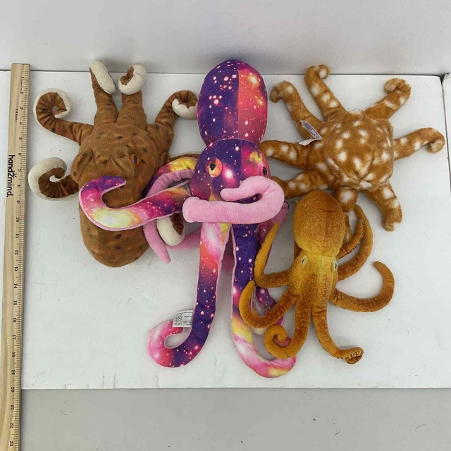 WILD REPUBLIC FIESTA Purple Pink OCTOPUS Stuffed Animal Toy Lot $77.00