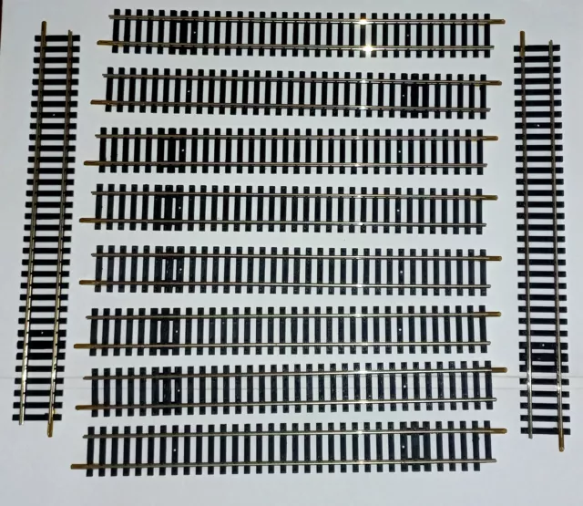 Lot de 10 rails droits neufs 247 mm 475 Jouef maillechort  Modélisme ferroviaire