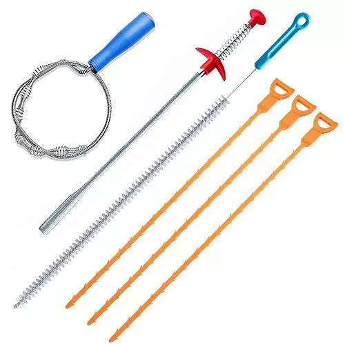 6 Pack Clog Remover Drain Relief Auger Cleaner Toolsink Drain And Snake Overflow