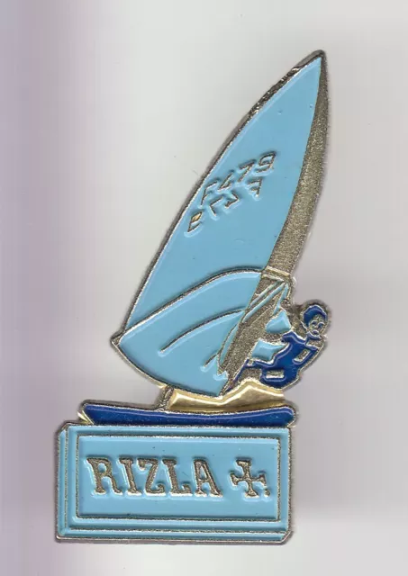 Rare Pins Pin's .. Sport Nautique Windsurf Planche A Voile Tabac Team Rizla ~Dp