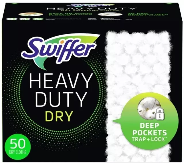 SWIFFER SWEEPER HEAVY Duty Dry Floor Cleaner Cloths (50 ct.)Free & Fast ...