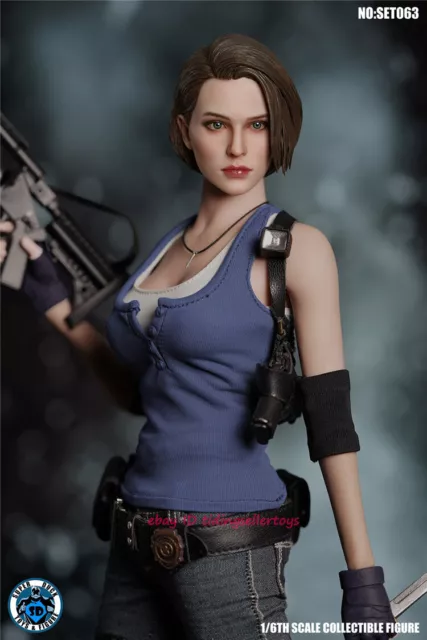 Hot Heart FD009C 1/6 Resident Evil Jill Valentine 2.0 Female Figure W/ 2  Heads