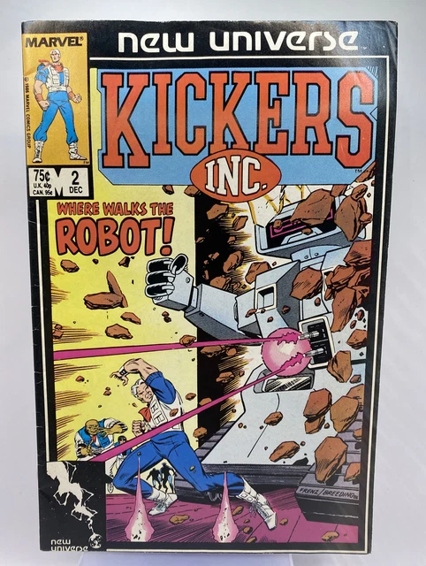 New Universe Kickers Inc. #2  Marvel Vintage Comic Book 1986 Nice!