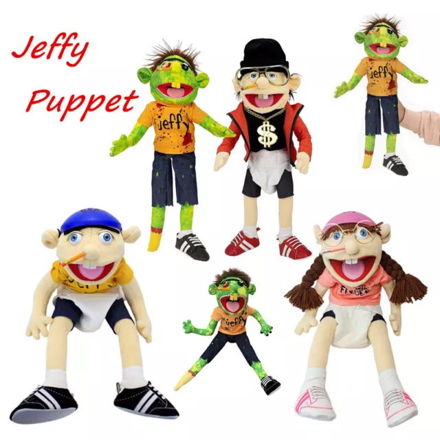 60CM LARGE JEFFY Hand Puppet Plush Doll Stuffed Toy Figure Kids Gift Funny  Toys $31.79 - PicClick