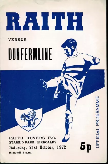 Raith Rovers v Dunfermline Athletic 21 Oct 1972 League