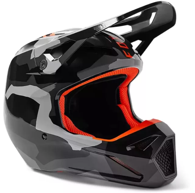 Fox V1 BNKR Moto MX Cross Enduro Moto Casque Mips Gris Camo XL (61-62cm)