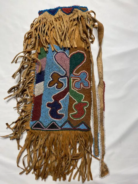 Prairie Tobacco Bag, probably a woman's - ca. 1875 - 1885 - A fine example