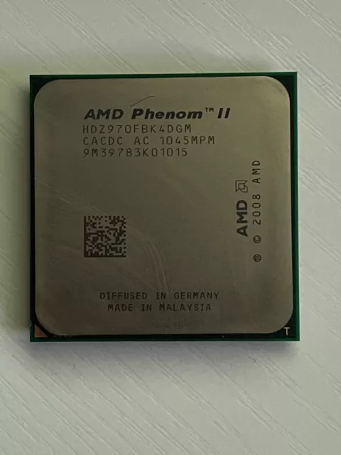 AMD Phenom II X4 970 Quad Core Processor 3.5 GHz, Socket AM2+/AM3, 125W CPU